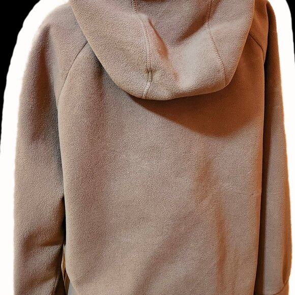 Calvin Klein Performance 1X Light Gray/Brown Full-Zip Long Sleeve Fleece Hoodie - Picture 12 of 15